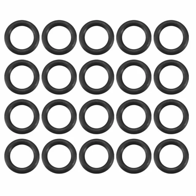 20Pcs Rubber O Rings Replacement Kits 10mm Outside Dia 1.5mm Thick Black ✦KD