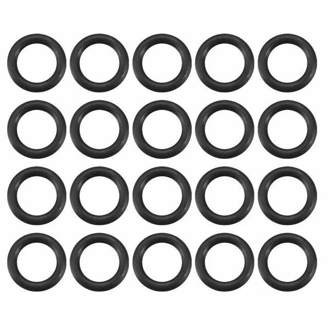 20Pcs Rubber O Rings Replacement Kits 10mm Outside Dia 1.5mm Thick Black ✦KD