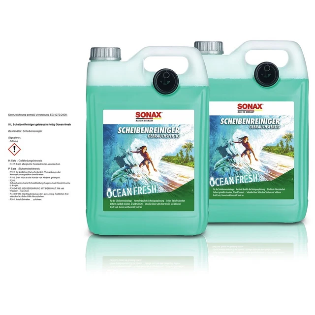2x 5L PULITORE DISCHI SONAX PRONTO ALL'USO OCEAN-FRESH PULITORE DISCHI