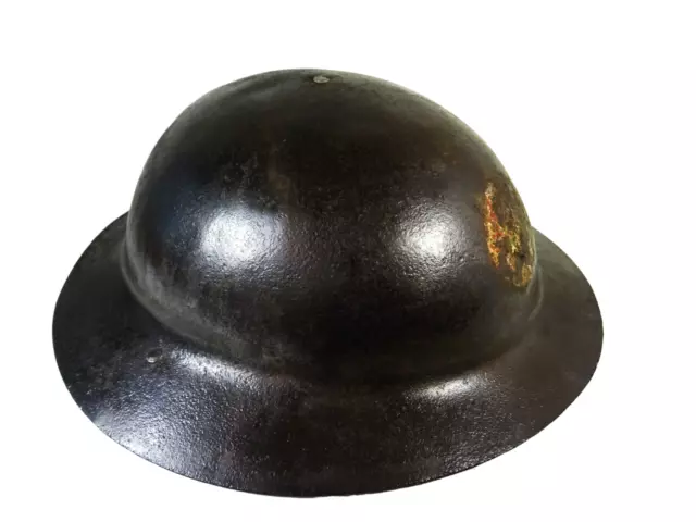 Original Wwi Ww1 Us M1917 Doughboy Helmet Portuguese Legion Antique