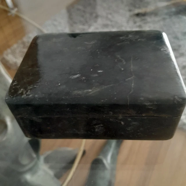 SPINACH JADE BOX With 4 Jade Items Purchased In France £48.99 PicClick UK