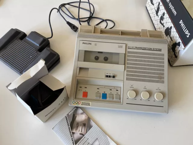 Philips LFH 0505 Transcriber Transcription Dictation Machine mini cassette 1988