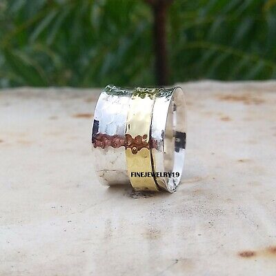 925 Sterling Silver Ring Spinner Ring Meditation Ring Statement Ring Jewelry A15
