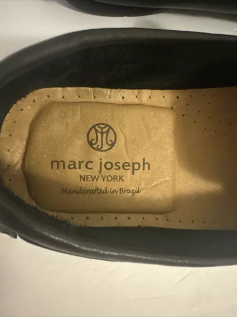 MARC JOSEPH NEW York St. Tropez Black Leather Slip-On Driving Shoes Men ...