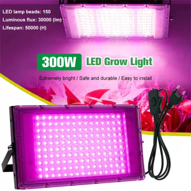 30000lm 150led Grow Light Full Spectrum lampe pour plantes d'intérieur 2024 New