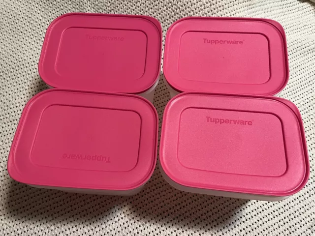 New Tupperware Freezer Keeper Set of 4 Containers 450ml 