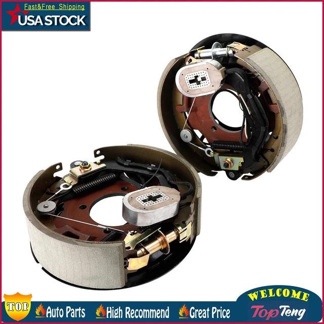 ELECTRIC TRAILER BRAKE Kit W/ShieldsSelfAdjusting121/4"Left/Right