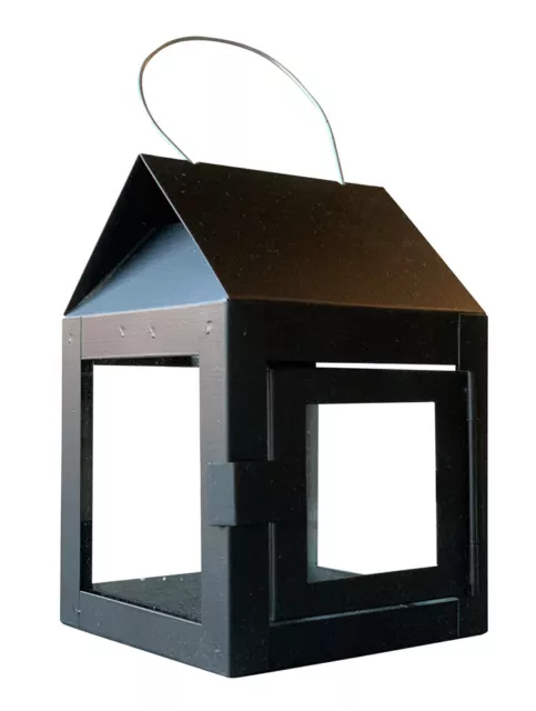 A2 Living Farol Colgante Negro 12 CM de Jardín Linterna Colgado Para 1 Velas Té