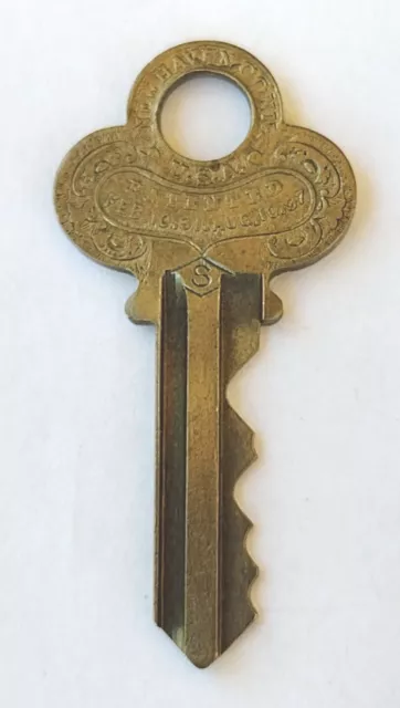 Cerraduras de repuesto vintage New Haven Conn Key S Appx 2" K 92743