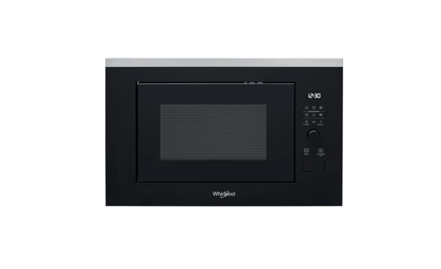 WHIRLPOOL WMF250G Four Micro-Ondes Encastré Lévitation Parfaite Doughrising Inox