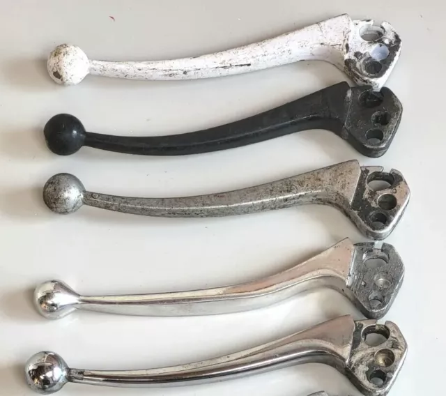 Lambretta Bundle Of Levers. 5 x Series 3 Odd Ball End. Not Pairs. Brake & Clutch