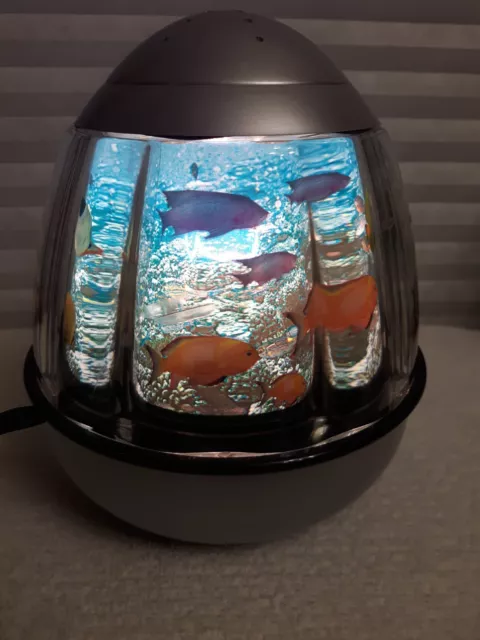 Vintage Cedar Creek Kirkland Fish Lamp, Rotating Ocean Sea Aquarium Corded NIB