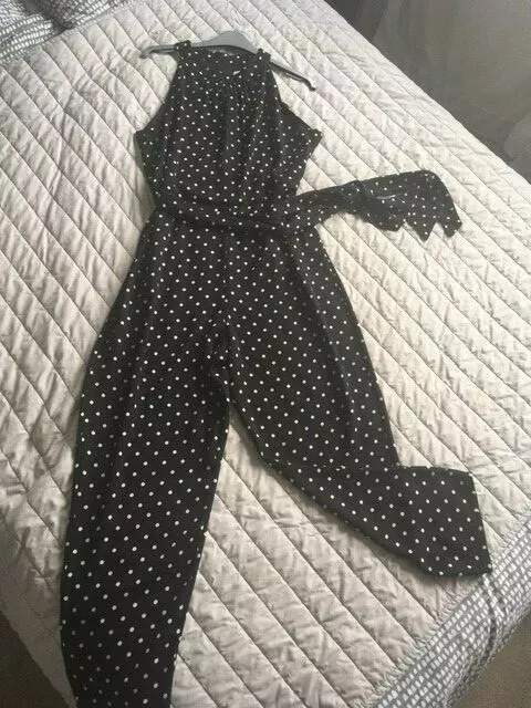 Wallis petite polka dot sales jumpsuit