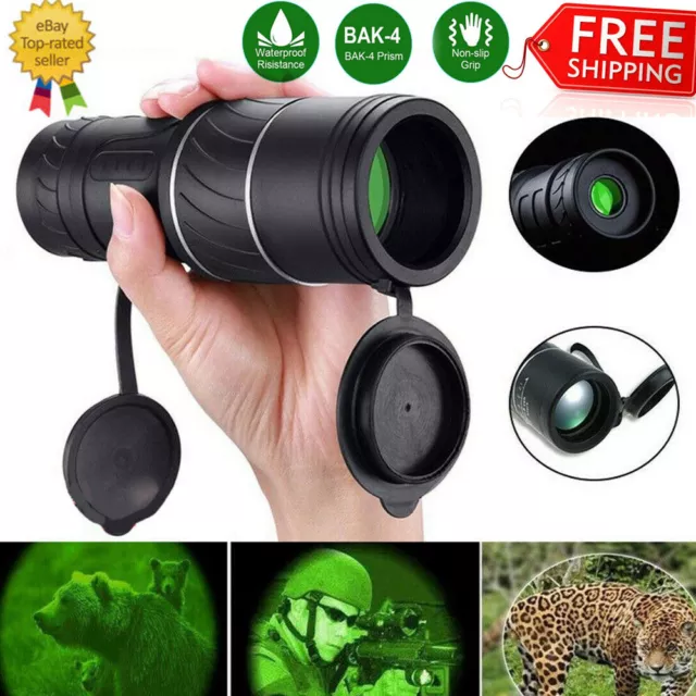 Monocular Star Binoculars Scope Lens HD 40x60 Phone Camera Zoom Lense Bag Phone