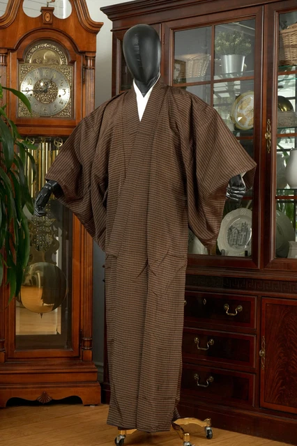 Dear Vanilla Japanese Kimono Men's Robe Gown Authentic Japan Vintage