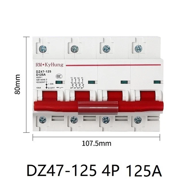 Scatole combinatore interruttore aria 125 A 80 A PC cablaggio piastra di pressione ritardante di fiamma 2