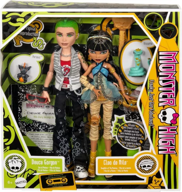 2024 Monster High Deuce Gorgon & Cleo De Nile Creeproduction Fashion Doll 2-pack
