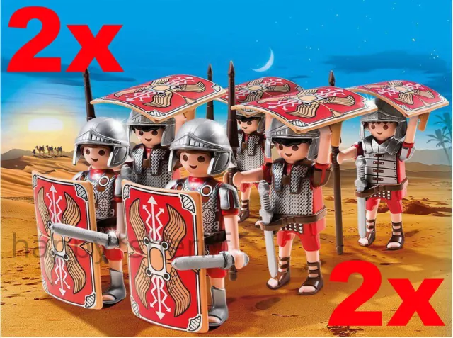 Playmobil 12 römische Soldatenfiguren, 2 x Set 5393, werkseitig versiegelte...