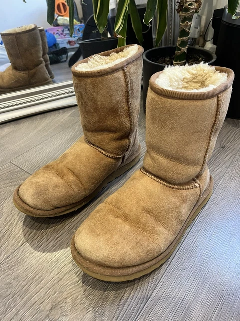 GENUINE LADIES UGGS size Uk 6.5 Light Beige Colour Pics For