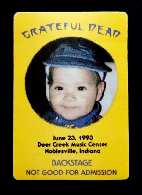 Grateful Dead Backstage Pass Deer Creek Indiana 6/23/93 6/23/1993 Robert Hunter