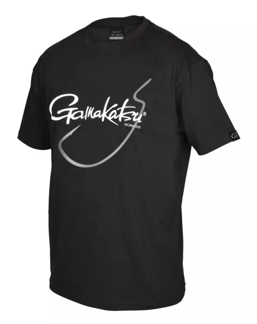 Gamakatsu T-Shirt Worm 330 Black S M L XL XXL XXXL 2XL 3XL Schwarz NEW