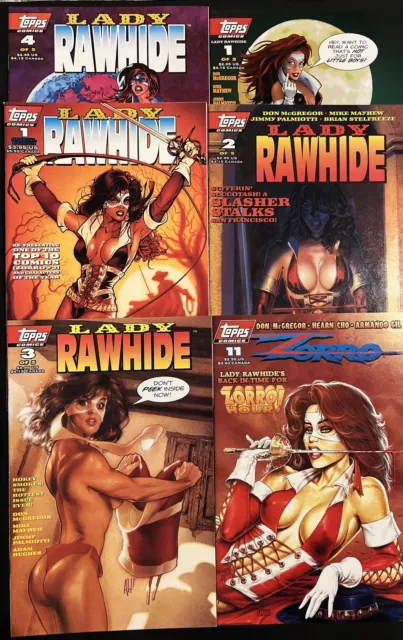 Lady Rawhide Lot 1 2 3 4, 1 Special Ed., Zorro 11 (Topps) VG/FN