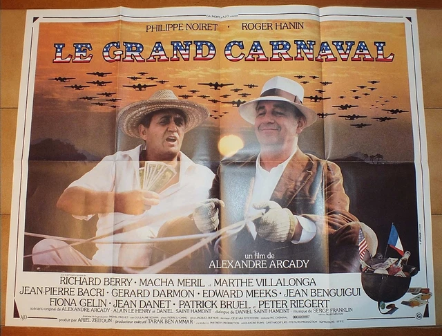 AFFICHE - CINEMA LE GRAND CARNAVAL (Phlippe NOIRET Roger HANIN) EUR 4