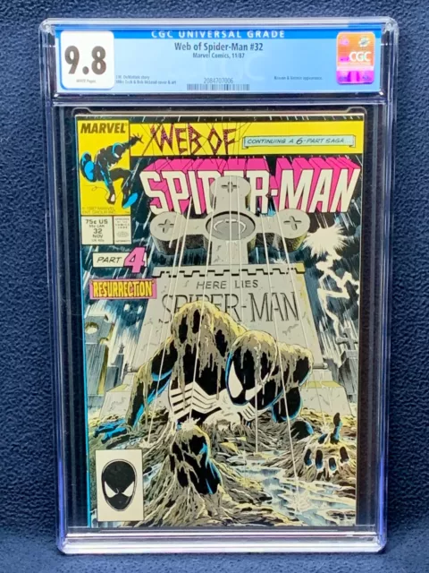 Web of Spider-Man #32 Vol 1 Comic Book - CGC 9.8