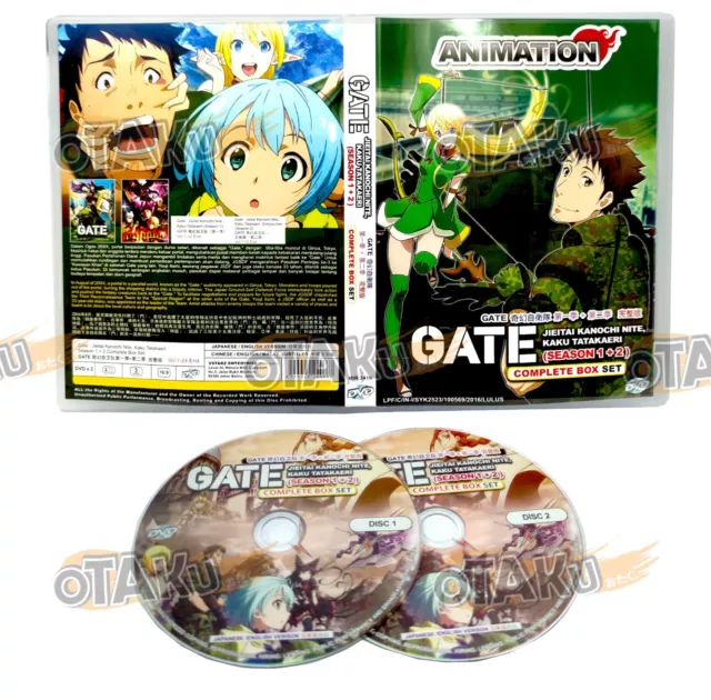 DVD Japan Anime GATE Jieitai Kanochi Nite, Kaku Tatakaeri Season 1+2  English Sub