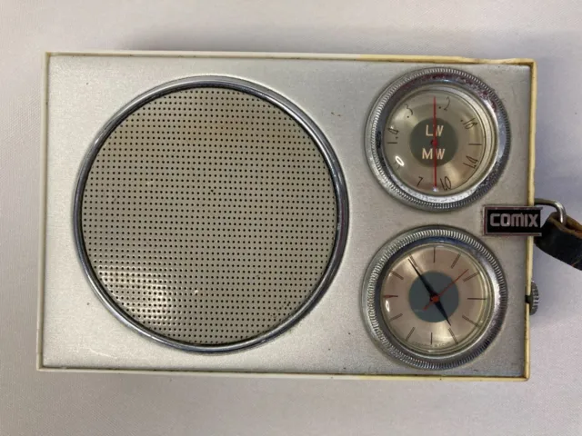 2201032 Vintage URSS poste de radio COMIX Signal 601 étui cuir 1970 3
