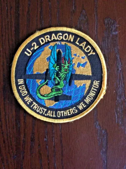 U-2 DRAGON LADY Burdock-vêlkrö PATCH: "IN GOD WE TRUST, ALL OTHERS WE MONITOR