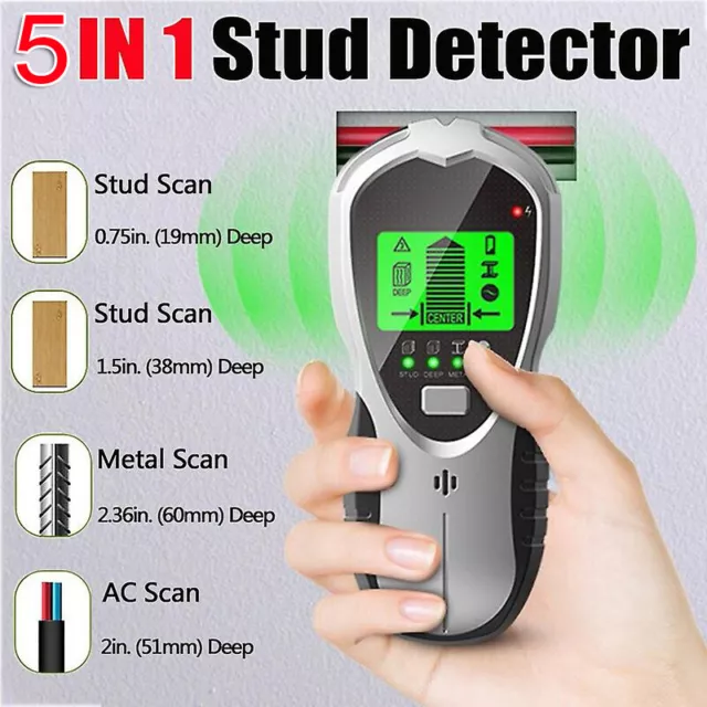 Stud Finder Wall Scanner - 5 in 1 Stud Detector Detector Beam Finders Wall