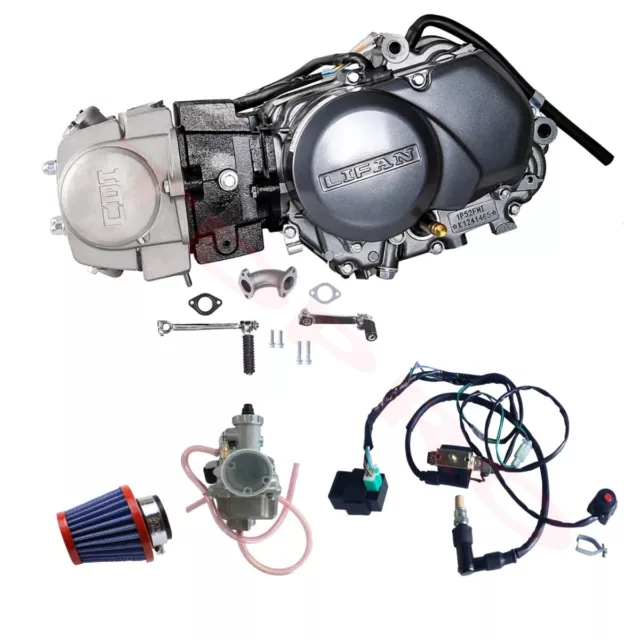 LIFAN 125cc 4 Gears Manual Clutch Engine Motor PIT PRO TRAIL DIRT BIKE ATV 110cc