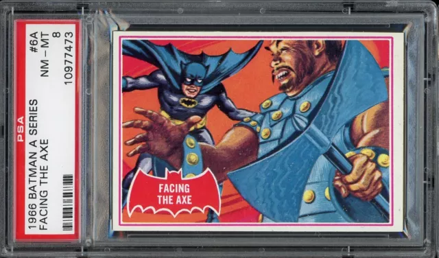 1966 Batman A Series #6A Facing The Axe PSA 8