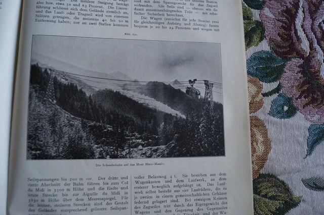 1910 Prometheus  1136 Brennessel / Schwebebahn Mont Blanc