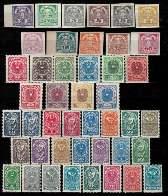 Austria 1920/1925 ☀ Lot of  MNH/MLH stamps