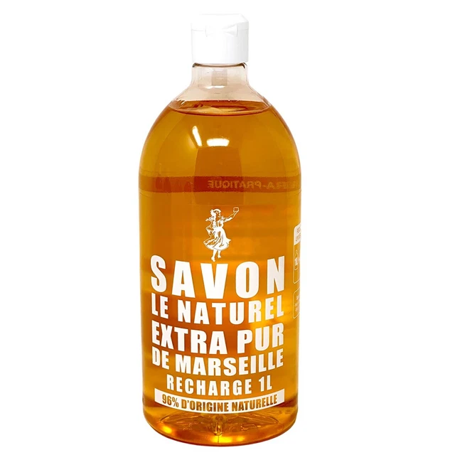 SAVON DE MARSEILLE extra Pur Le Naturel recharge 1000 ml EUR 12,99 ...