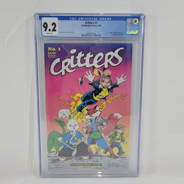 Fantagraphics Comics - Critters (#1) CGC 9.2 - Usagi Yojimbo
