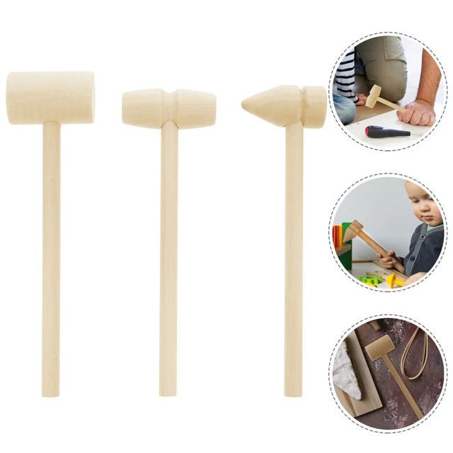30 pezzi Mughlet Multiuso Mini Legno Martello Bambino Giochi Educativi