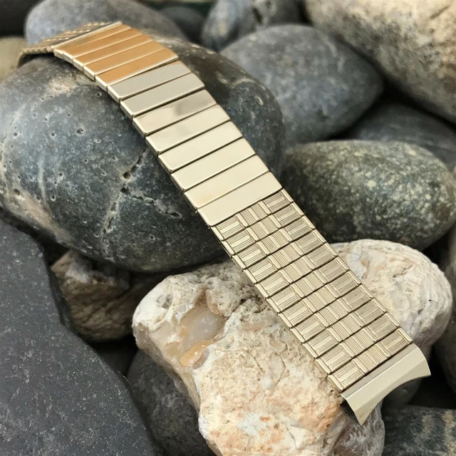 rare 17.25mm 1959 Flex-Let 10k Yellow Gold-Filled nos Premium Vintage Watch Band