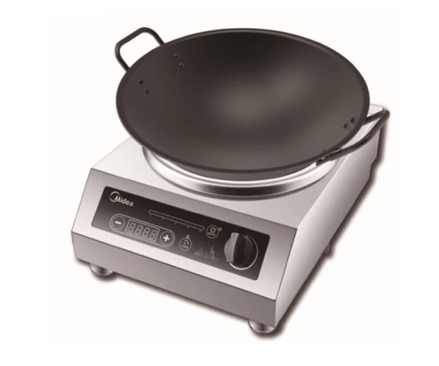 Midea MIC3400WK 3400 Watt Single Hob Countertop Induction Wok Range