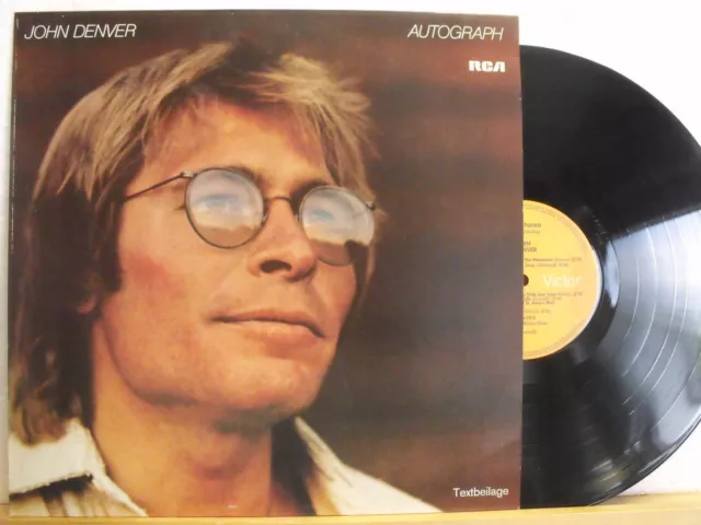 ★★ LP - JOHN DENVER - Autograph - OIS (Lyrics) - GER RCA 1980 - Record in NM