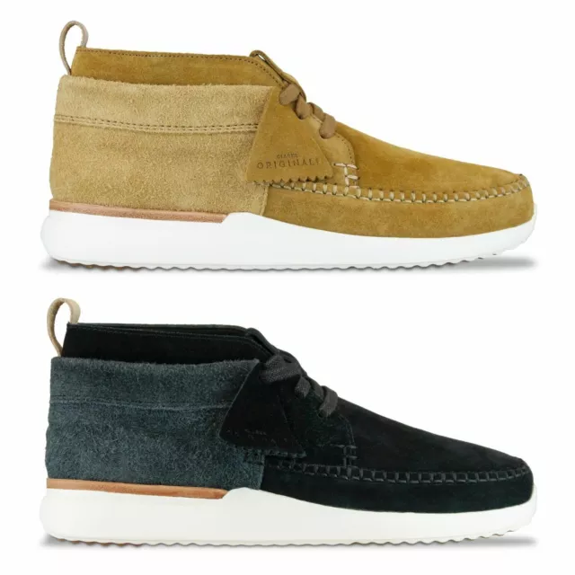 CLARKS ORIGINALS MENS Tor Track Mid PREMIUM Oak Suede UK