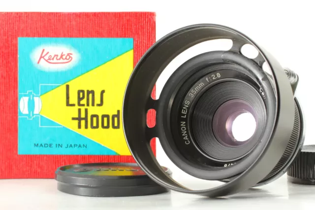 [N MINT w/ Hood] Canon Lens 35mm f/2.8 Lens LTM L39 Leica screw Mount From JAPAN
