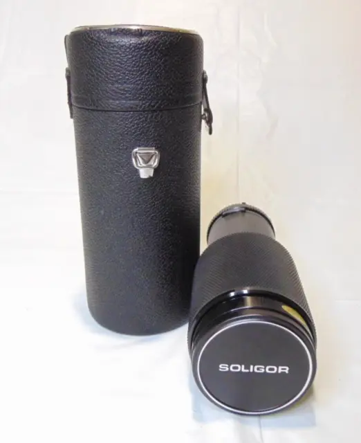 Vintage Soligor Minolta M/MD Mount 70-222mm f=3.5 Macro Lens with Case