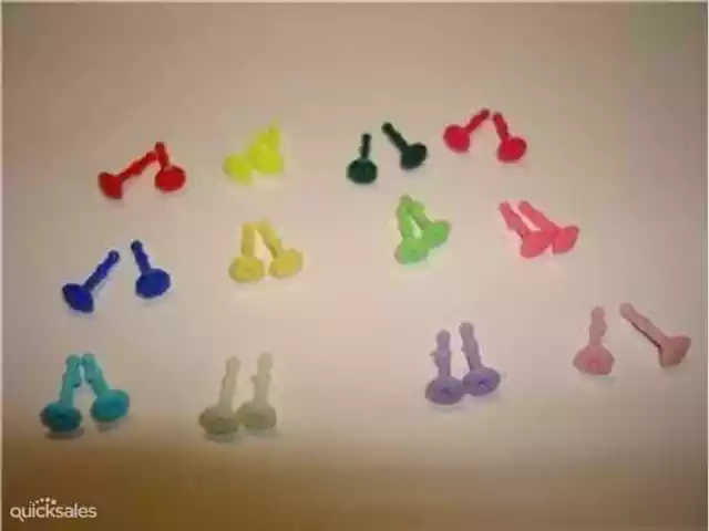 12 pair of Fashion Barbie Doll Sized Earrings-PRETTY BEST GIRL GIFT-ON SALE-GOOD