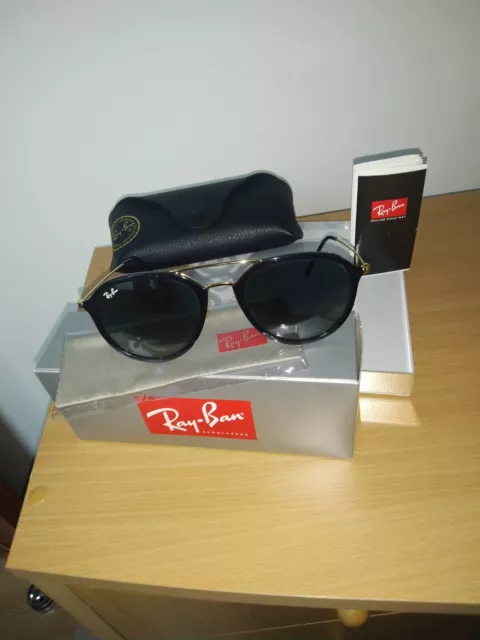 Ray-Ban RB4253  Sunglasses, Black/Light Grey Gradient Dark Grey, 53 mm