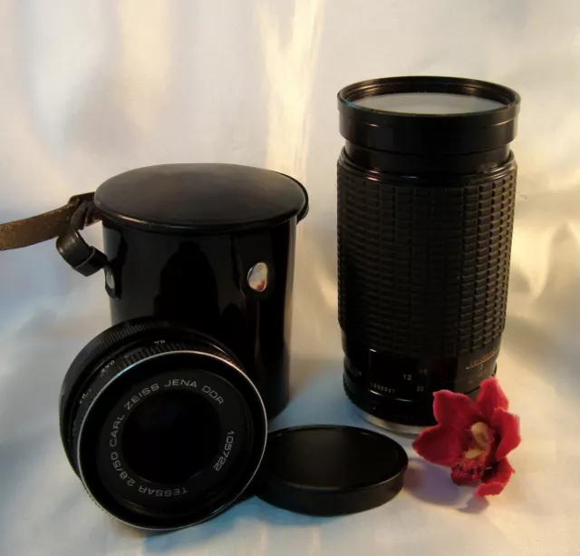 Toll Carl Zeiss Jena Objektiv 2.8 / 50 & Zigma Zoom Lens 35 - 200 mm / bo 930
