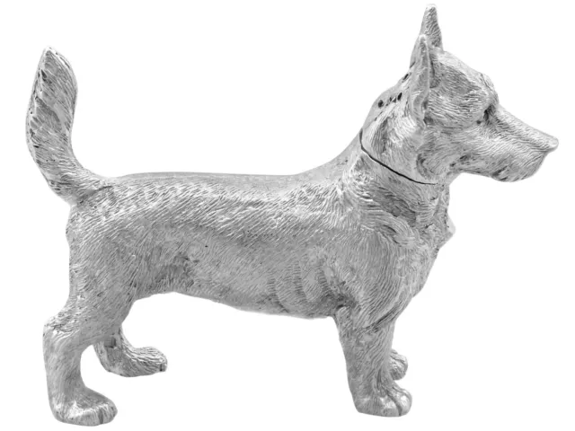 Antique Sterling Silver Dog Pepper