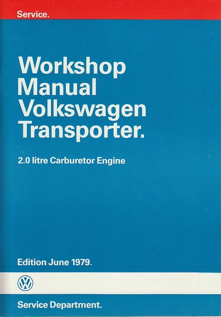 VW BUS T3 Vanagon * Reparaturleitfaden / Workshop Manual * 2,0L